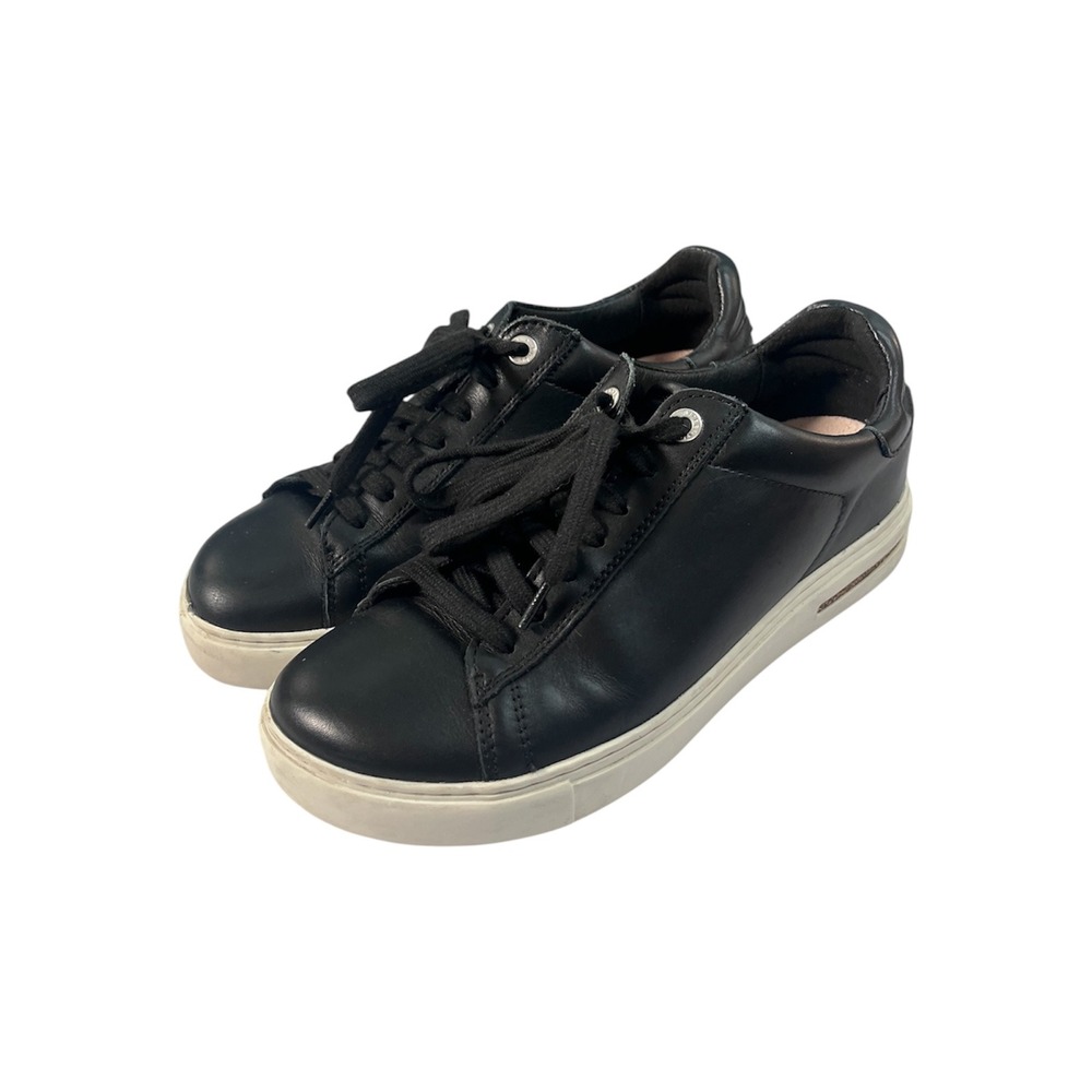 Birkenstock Bend Low Black Leather Lace Up Sneakers Women 37 L6 M4
